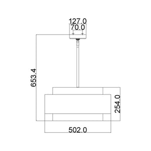 Feiss Pendant from the Kenney range. Kenney 3 Light Pendant Product Code = FE-KENNEY-3P