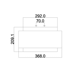Feiss Ceiling Flush from the Kenney range. Kenney 2 Light Flush Product Code = FE-KENNEY-F