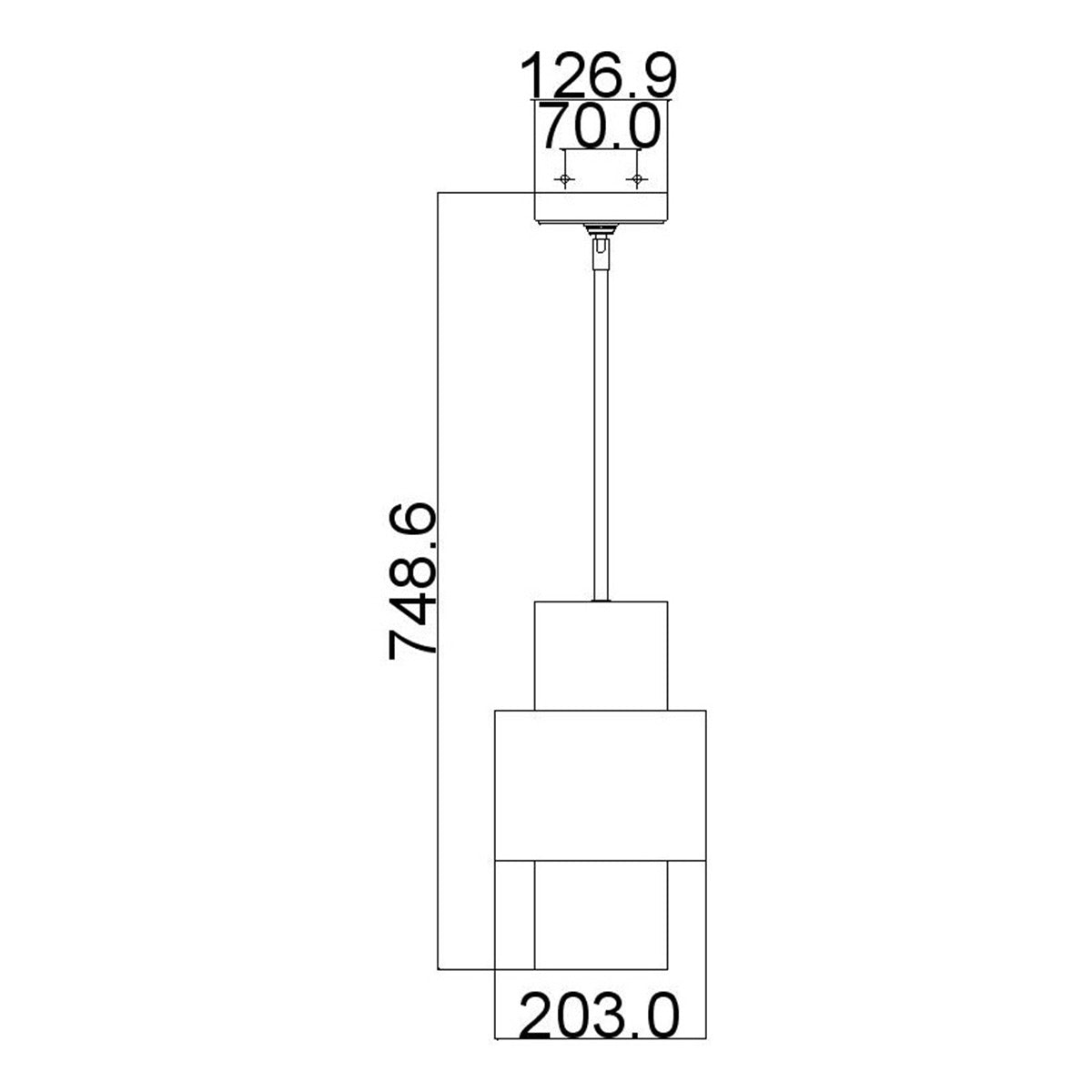 Feiss Pendant from the Kenney range. Kenney 1 Light Mini-Pendant Product Code = FE-KENNEY-MP