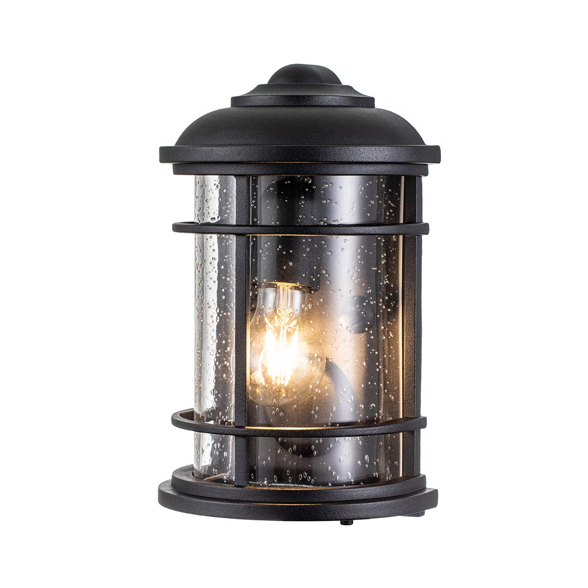 Feiss Outdoor Wall Light from the Lighthouse range. Lighthouse 1 Light Half Lantern Product Code = FE-LIGHTHOUSE-7-BLK