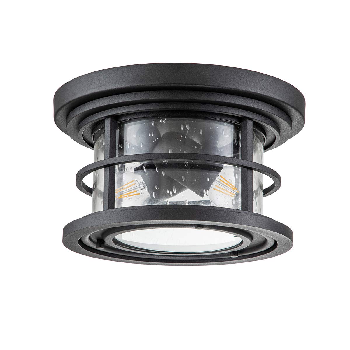 Feiss Ceiling Flush from the Lighthouse range. Lighthouse 2 Light Flush Product Code = FE-LIGHTHOUSE-F-BLK
