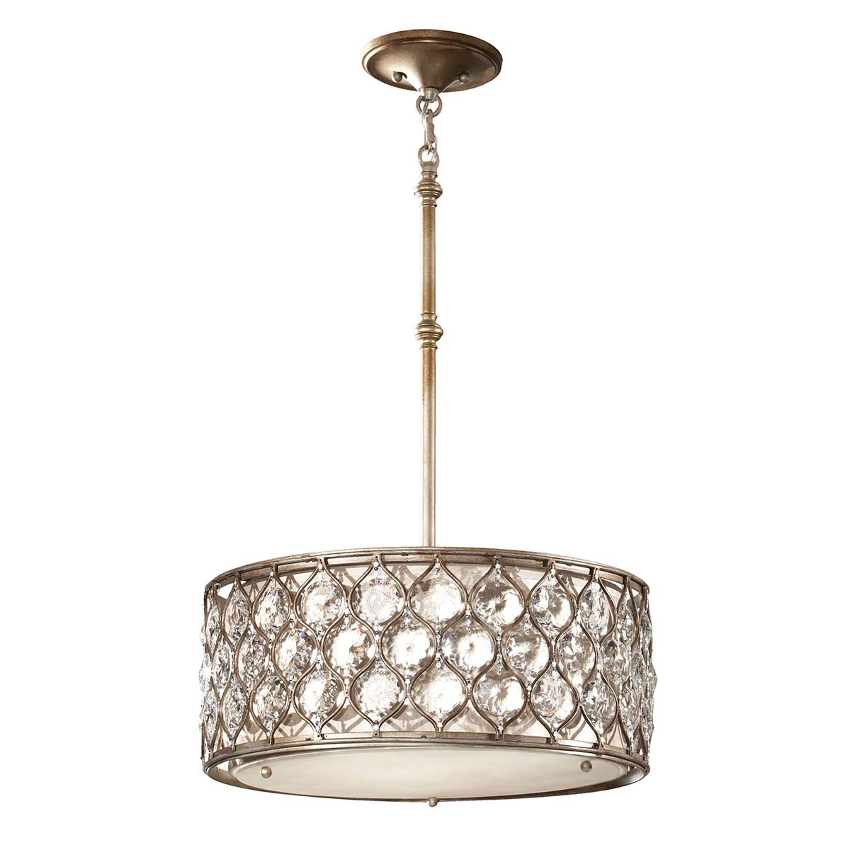 Feiss Pendant from the Lucia range. Lucia 3 Light Pendant Chandelier Product Code = FE-LUCIA-B