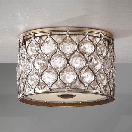Feiss Ceiling Flush from the Lucia range. Lucia 2 Light Flush Product Code = FE-LUCIA-F