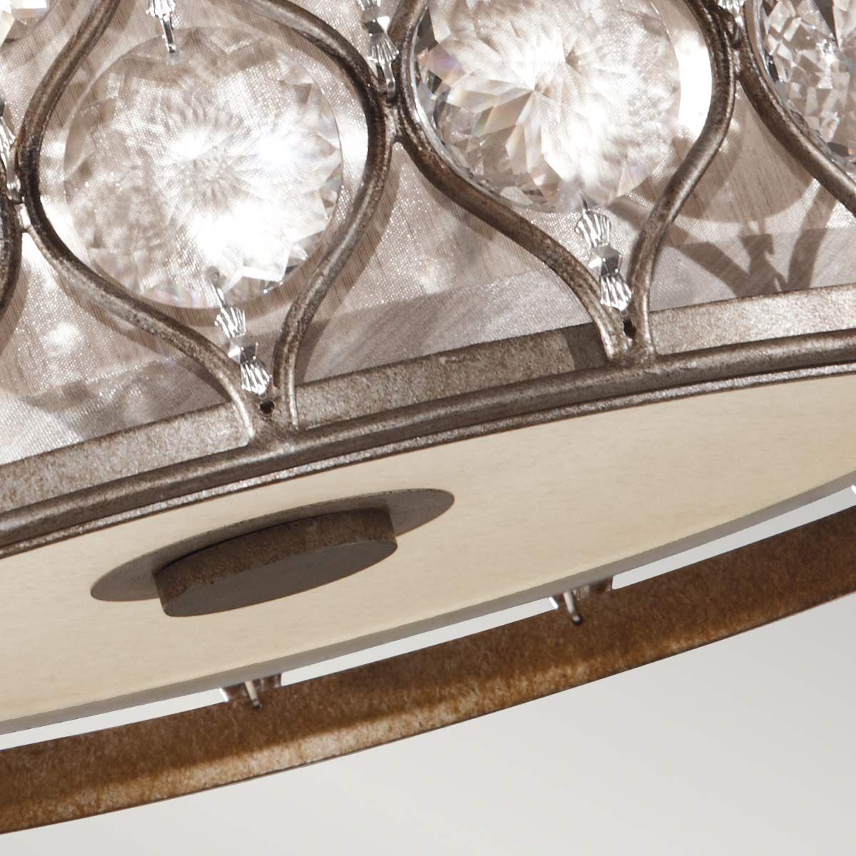 Feiss Ceiling Flush from the Lucia range. Lucia 2 Light Flush – SKU FE-LUCIA-F