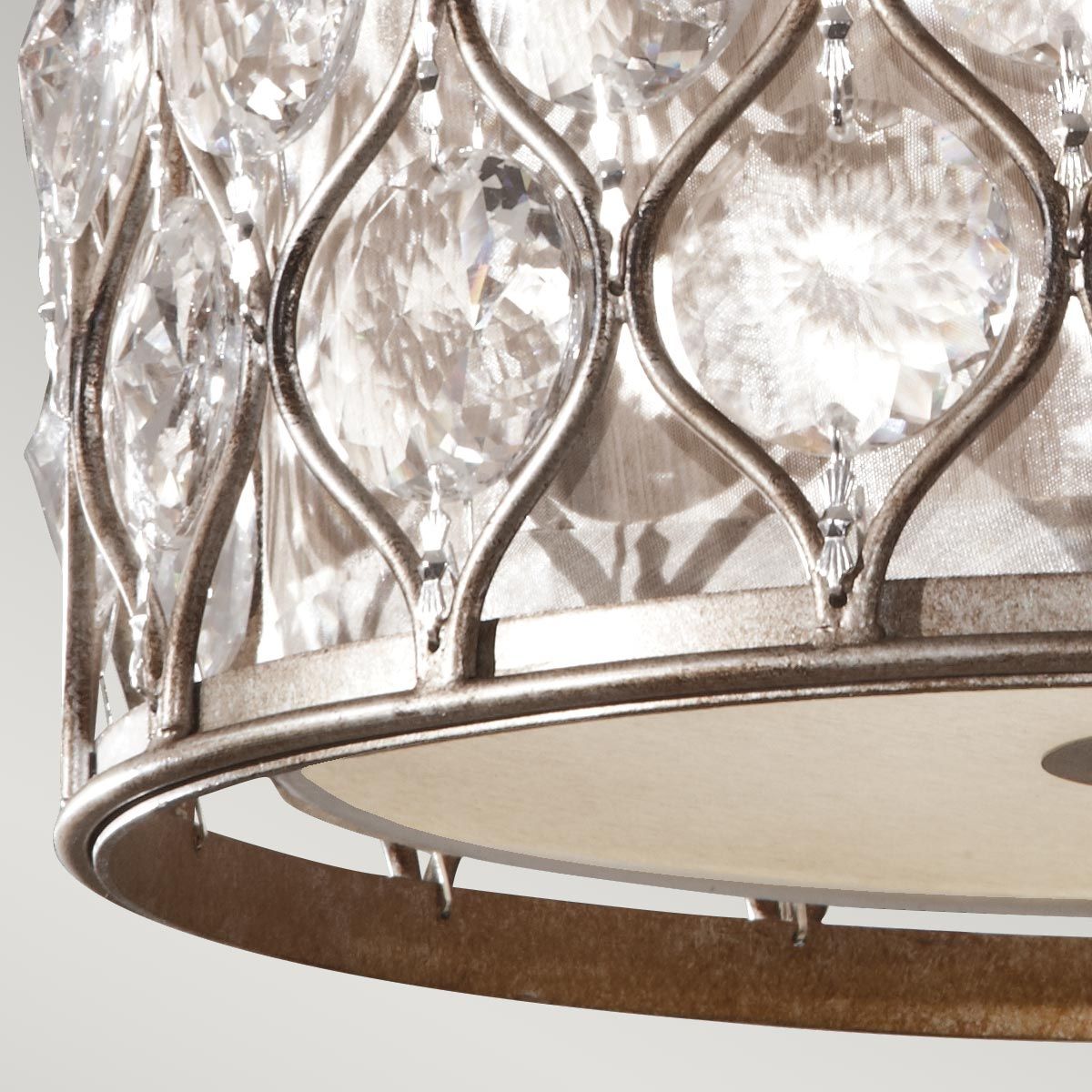 Feiss Ceiling Flush from the Lucia range. Lucia 2 Light Flush – SKU FE-LUCIA-F