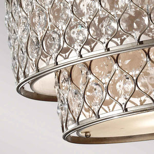 Feiss Chandelier from the Lucia range. Lucia 6 Light Chandelier  Product Code = FE-LUCIA-P-E-2TR