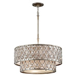Feiss Chandelier from the Lucia range. Lucia 6 Light Chandelier  Product Code = FE-LUCIA-P-E-2TR