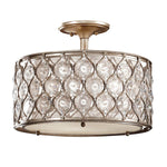 Feiss Ceiling Semi-Flush from the Lucia range. Lucia 1 Light Semi-Flush Light Product Code = FE-LUCIA-SF