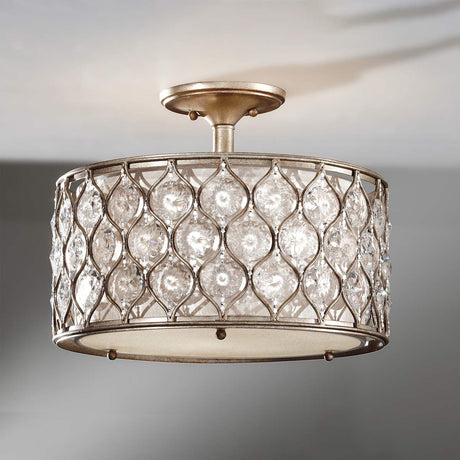 Feiss Ceiling Semi-Flush from the Lucia range. Lucia 1 Light Semi-Flush Light Product Code = FE-LUCIA-SF