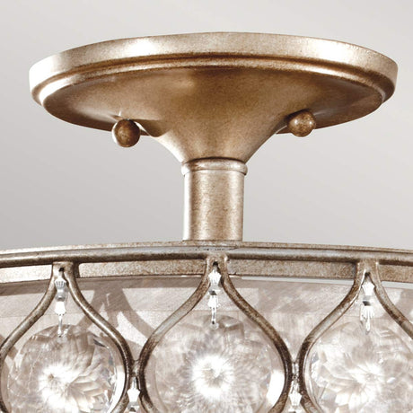 Feiss Ceiling Semi-Flush from the Lucia range. Lucia 1 Light Semi-Flush Light Product Code = FE-LUCIA-SF