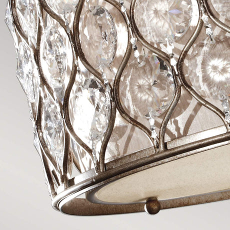 Feiss Ceiling Semi-Flush from the Lucia range. Lucia 1 Light Semi-Flush Light Product Code = FE-LUCIA-SF