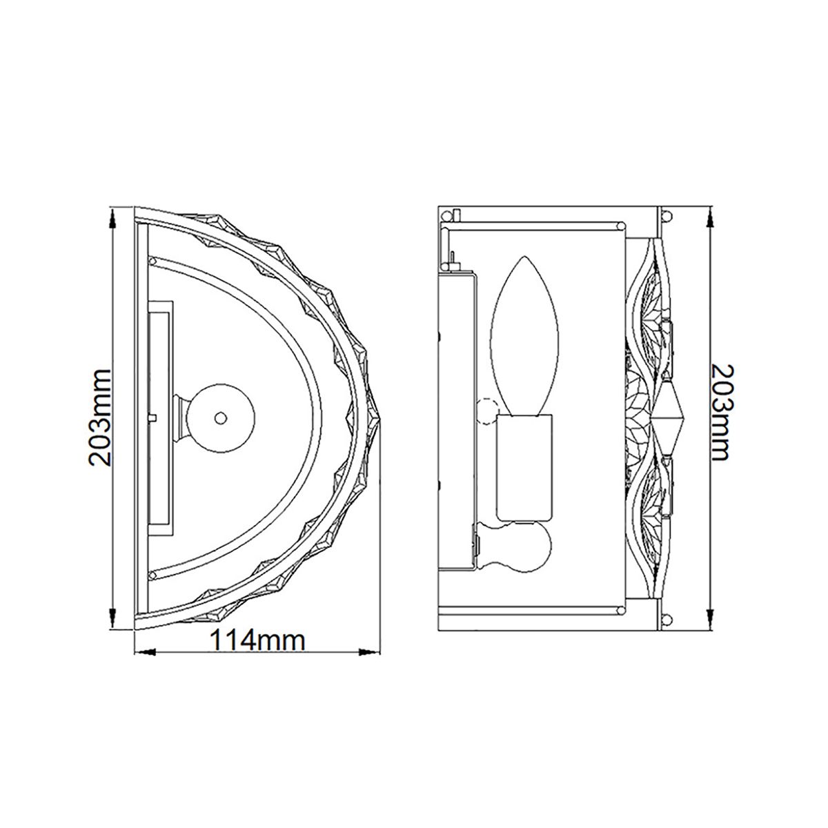 Feiss Wall Light from the Lucia range. Lucia 1 Light Wall Light – SKU FE-LUCIA1
