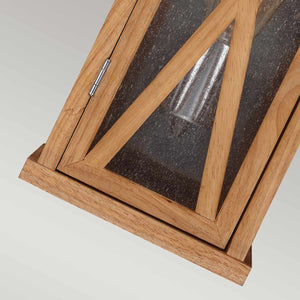 Feiss Outdoor Wall Light from the Lumiere range. Lumiere 1Lt Rectangle Wall Light  Product Code = FE-LUMIERE-S1OAK