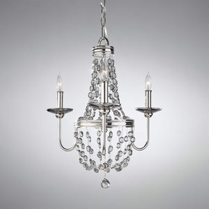 Feiss Chandelier from the Malia range. Malia 3Lt Chandelier Product Code = FE-MALIA3