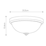 Feiss Ceiling Flush from the Malibu range. Malibu 2 Light Flush – SKU FE-MALIBU-F-BATH-PB