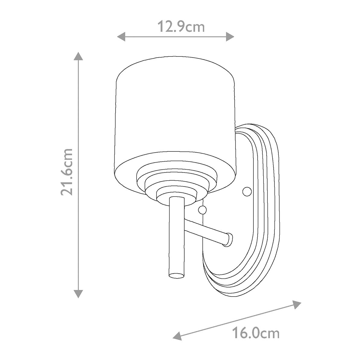 Feiss Wall Light from the Malibu range. Malibu 1 Light Wall Light – SKU FE-MALIBU1-BATH-BB