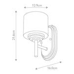 Feiss Wall Light from the Malibu range. Malibu 1 Light Wall Light – SKU FE-MALIBU1-BATH-PB