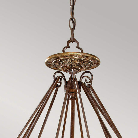 Feiss Chandelier from the Marcella range. Marcella 4 Light Chandelier Product Code = FE-MARCELLA4