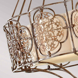 Feiss Chandelier from the Marcella range. Marcella 4 Light Chandelier Product Code = FE-MARCELLA4