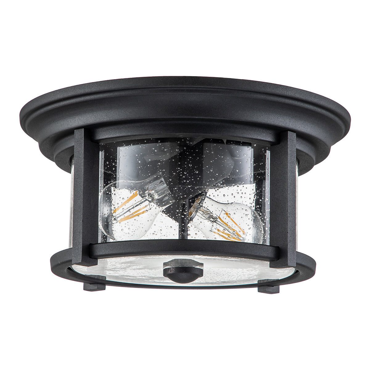 Feiss Ceiling Flush from the Merrill range. Merrill 2 Light Flush Product Code = FE-MERRILL-F-BLK