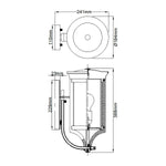 Feiss Outdoor Wall Light from the Merrill range. Merrill 1 Light Small Wall Lantern – SKU FE-MERRILL1-S