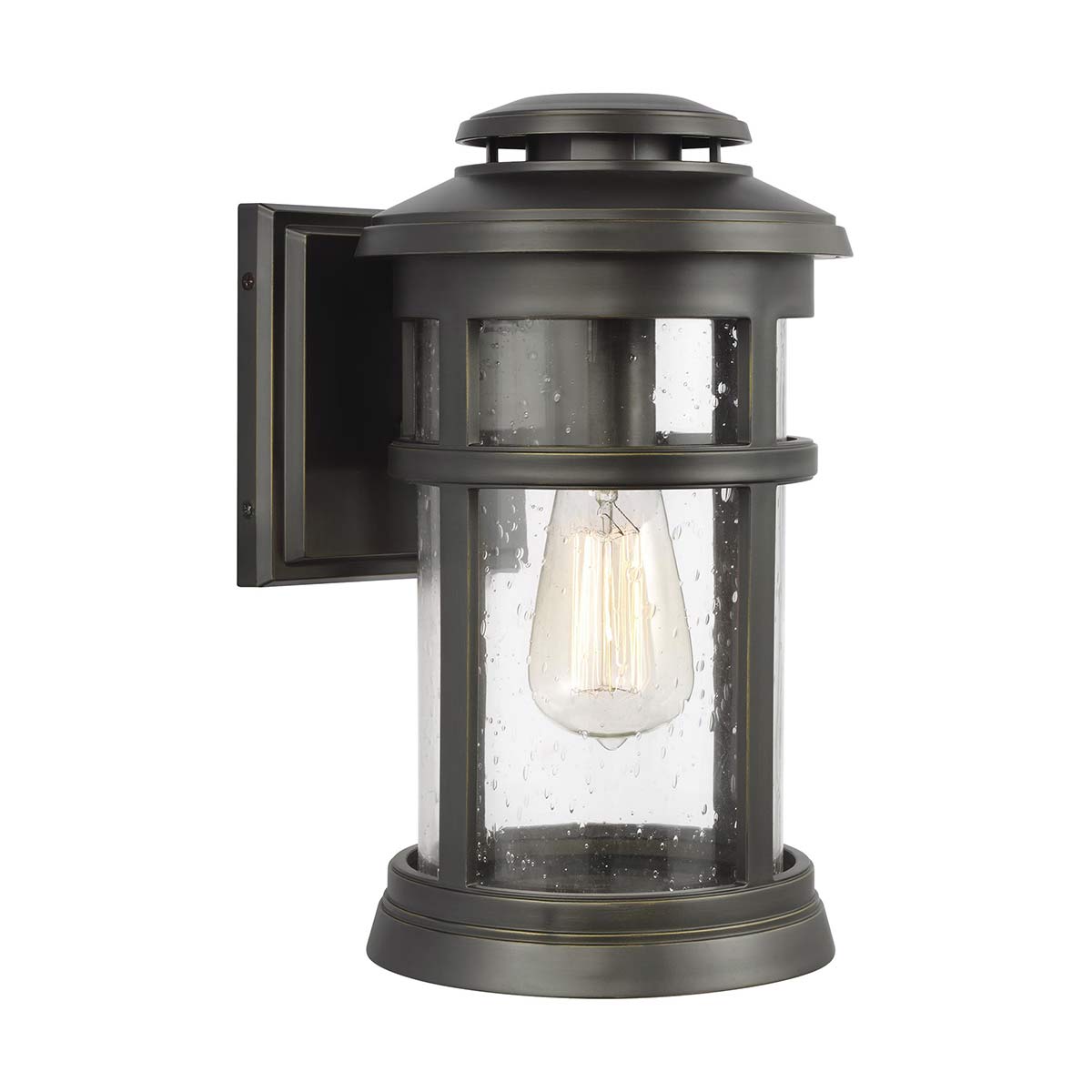 Feiss Outdoor Wall Light from the Newport range. Newport 1 Light Wall Lantern Product Code = FE-NEWPORT-M-ANBZ