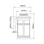 Feiss Outdoor Wall Light from the Newport range. Newport 1 Light Wall Lantern – SKU FE-NEWPORT-M-ANBZ