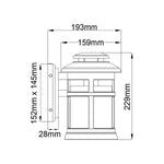 Feiss Outdoor Wall Light from the Newport range. Newport 1 Light Wall Lantern – SKU FE-NEWPORT-S-ANBZ