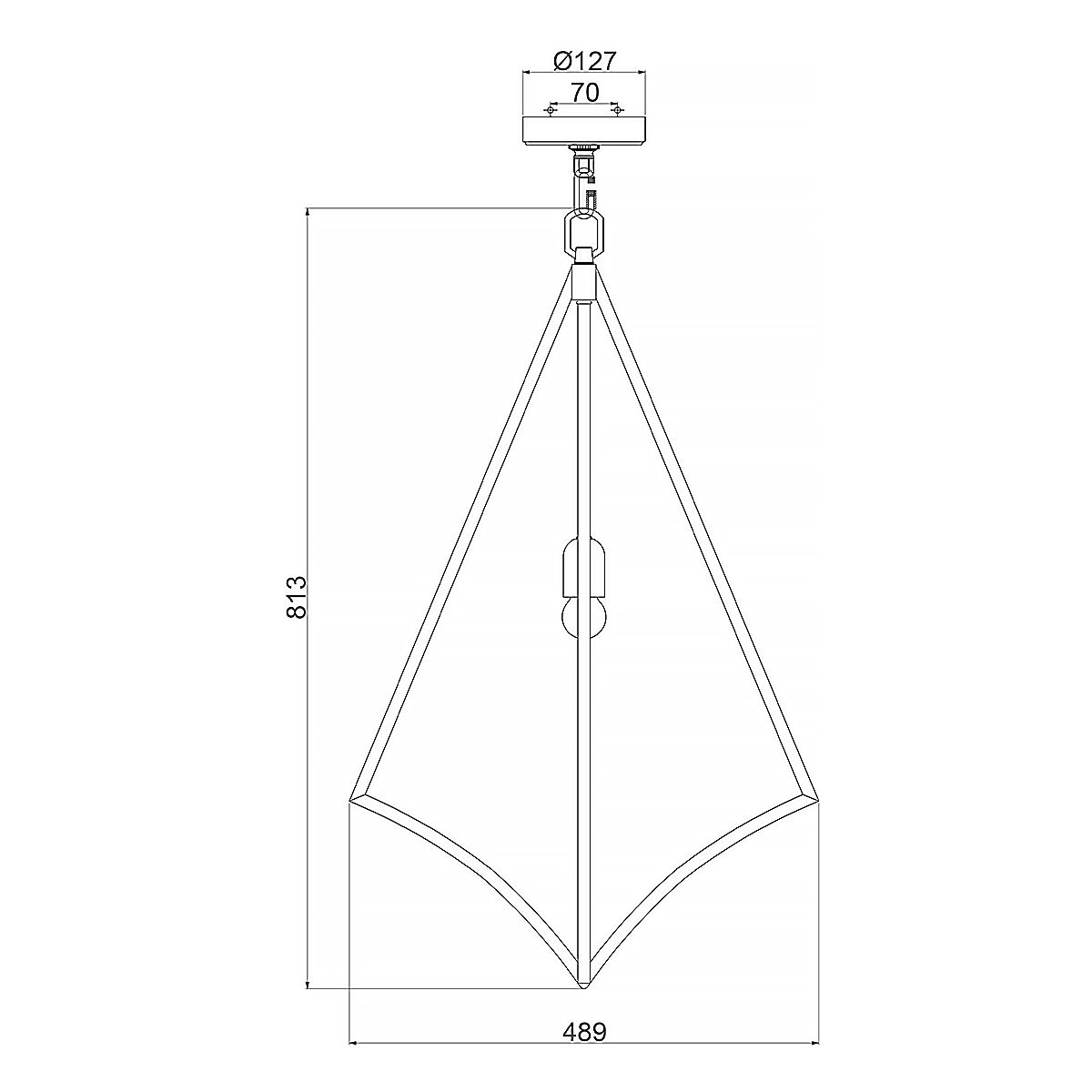 Feiss Pendant from the Nico range. Nico 1 Light Large Pendant – SKU FE-NICO-P-L-BB