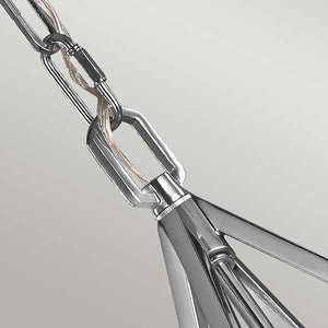Feiss Pendant from the Nico range. Nico 1 Light Medium Pendant - Polished Chrome Product Code = FE-NICO-P-M-CH