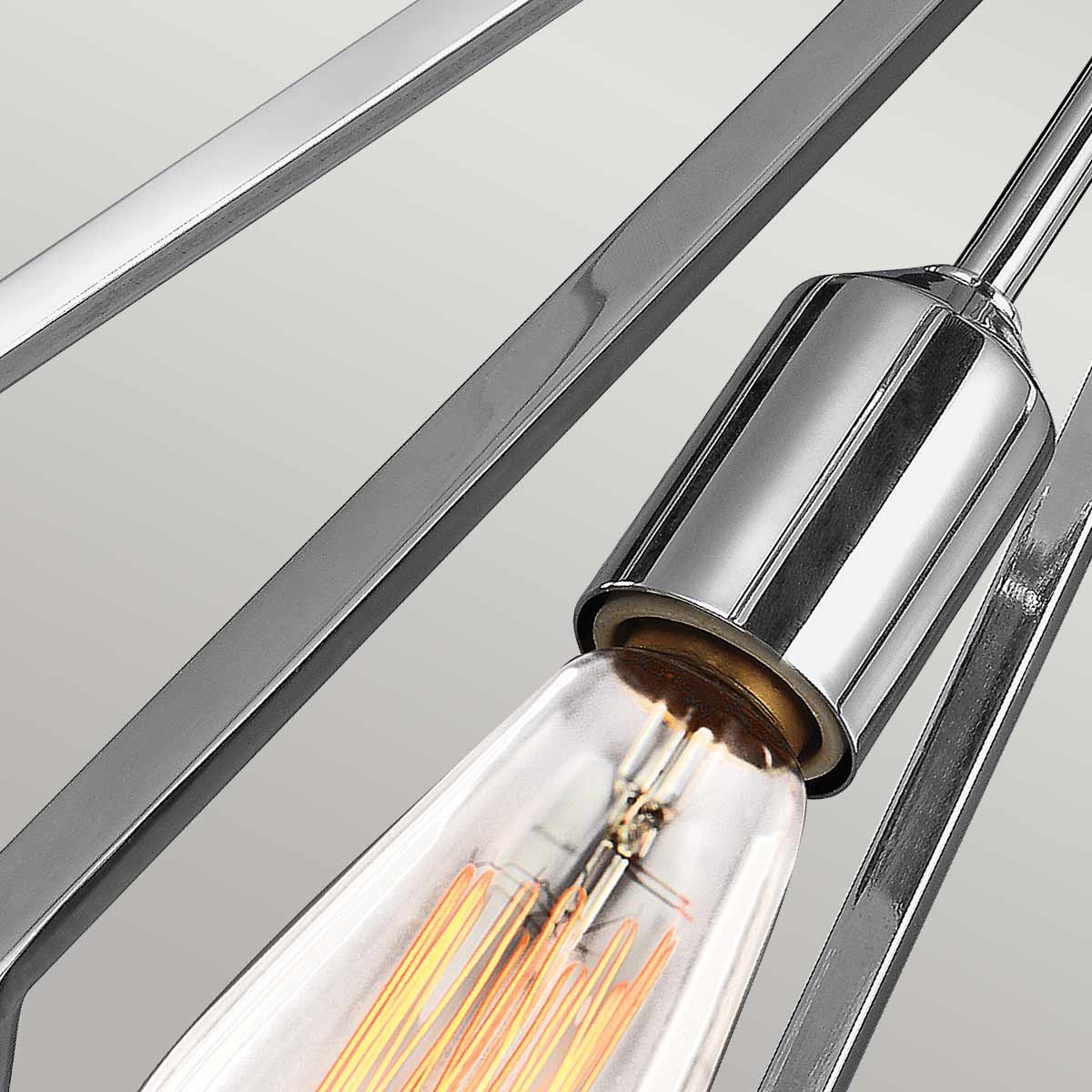 Feiss Pendant from the Nico range. Nico 1 Light Medium Pendant - Polished Chrome Product Code = FE-NICO-P-M-CH