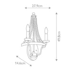Feiss Wall Light from the Nori range. Nori 2 Light Wall Light – SKU FE-NORI2-DWZ