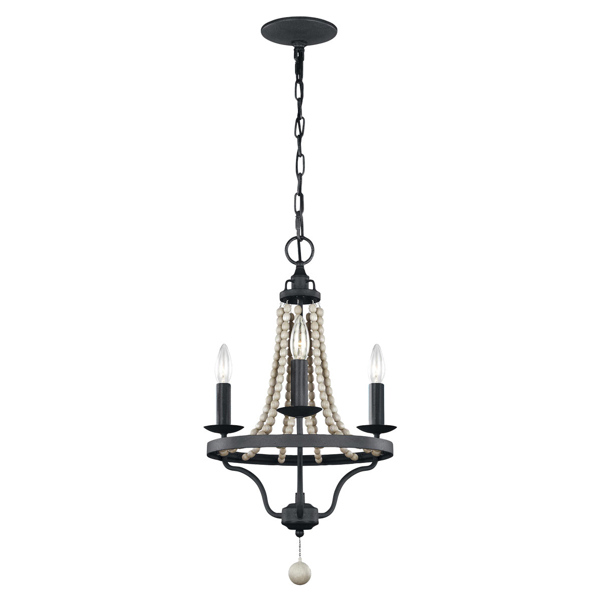 Feiss Chandelier from the Nori range. Nori 3 Light Chandelier Product Code = FE-NORI3-DWZ