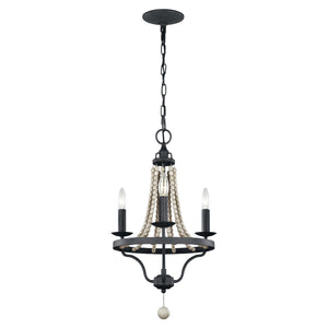 Feiss Chandelier from the Nori range. Nori 3 Light Chandelier Product Code = FE-NORI3-DWZ