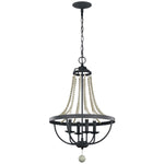 Feiss Chandelier from the Nori range. Nori 4 Light Chandelier Product Code = FE-NORI4-DWZ
