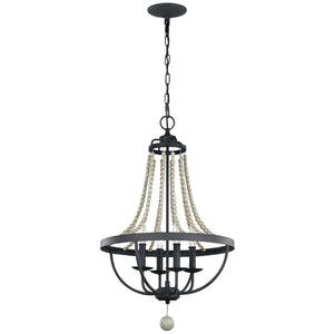 Feiss Chandelier from the Nori range. Nori 4 Light Chandelier Product Code = FE-NORI4-DWZ