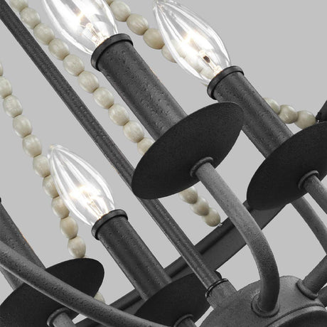 Feiss Chandelier from the Nori range. Nori 4 Light Chandelier Product Code = FE-NORI4-DWZ