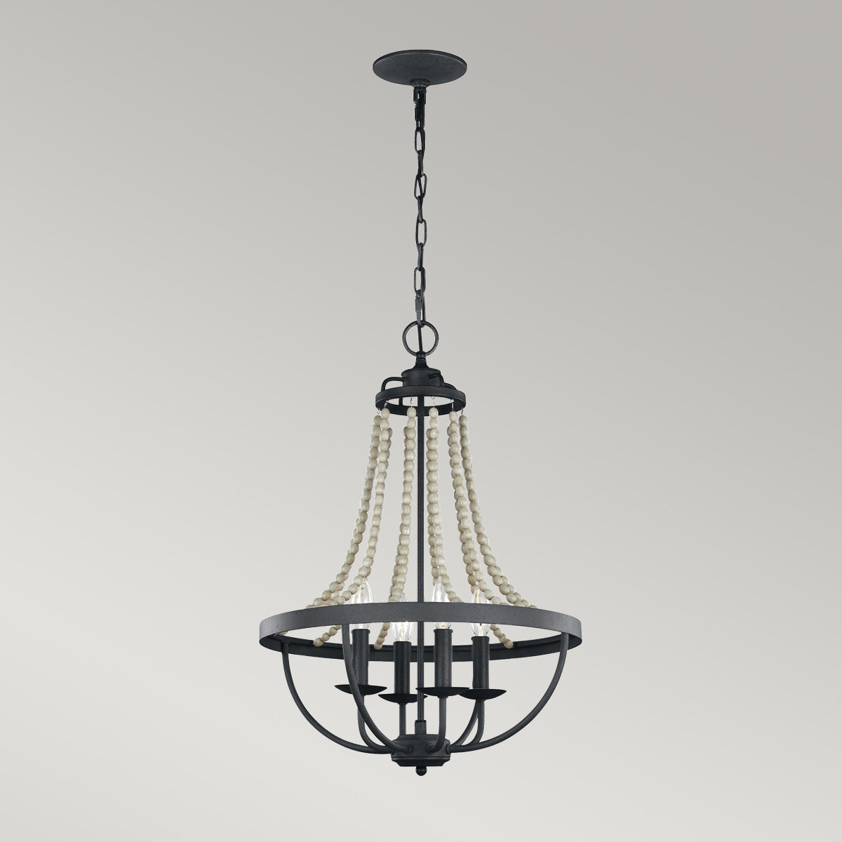 Feiss Chandelier from the Nori range. Nori 4 Light Chandelier Product Code = FE-NORI4-DWZ