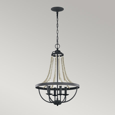 Feiss Chandelier from the Nori range. Nori 4 Light Chandelier Product Code = FE-NORI4-DWZ