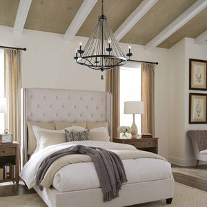 Feiss Chandelier from the Nori range. Nori 6 Light Chandelier Product Code = FE-NORI6-DWZ