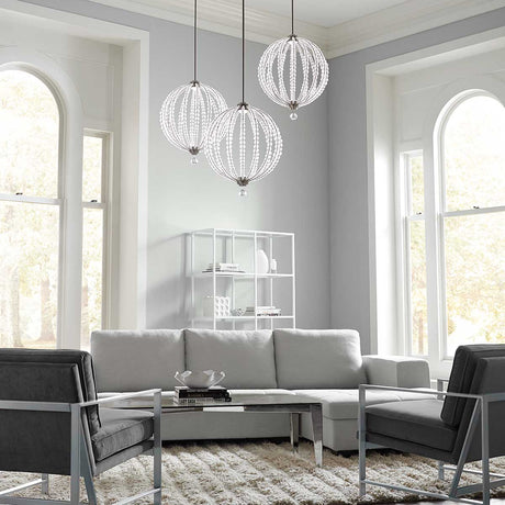 Feiss Pendant from the Oberlin range. Oberlin Large LED Pendant Product Code = FE-OBERLIN-P-L