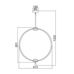 Feiss Pendant from the Oberlin range. Oberlin Large LED Pendant Product Code = FE-OBERLIN-P-L