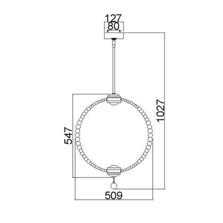 Feiss Pendant from the Oberlin range. Oberlin Medium LED Pendant Product Code = FE-OBERLIN-P-M