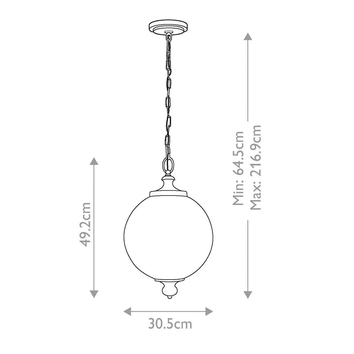 Feiss Pendant from the Parkman range. Parkman 1 Light Large Pendant – SKU FE-PARKMAN-PL-PN