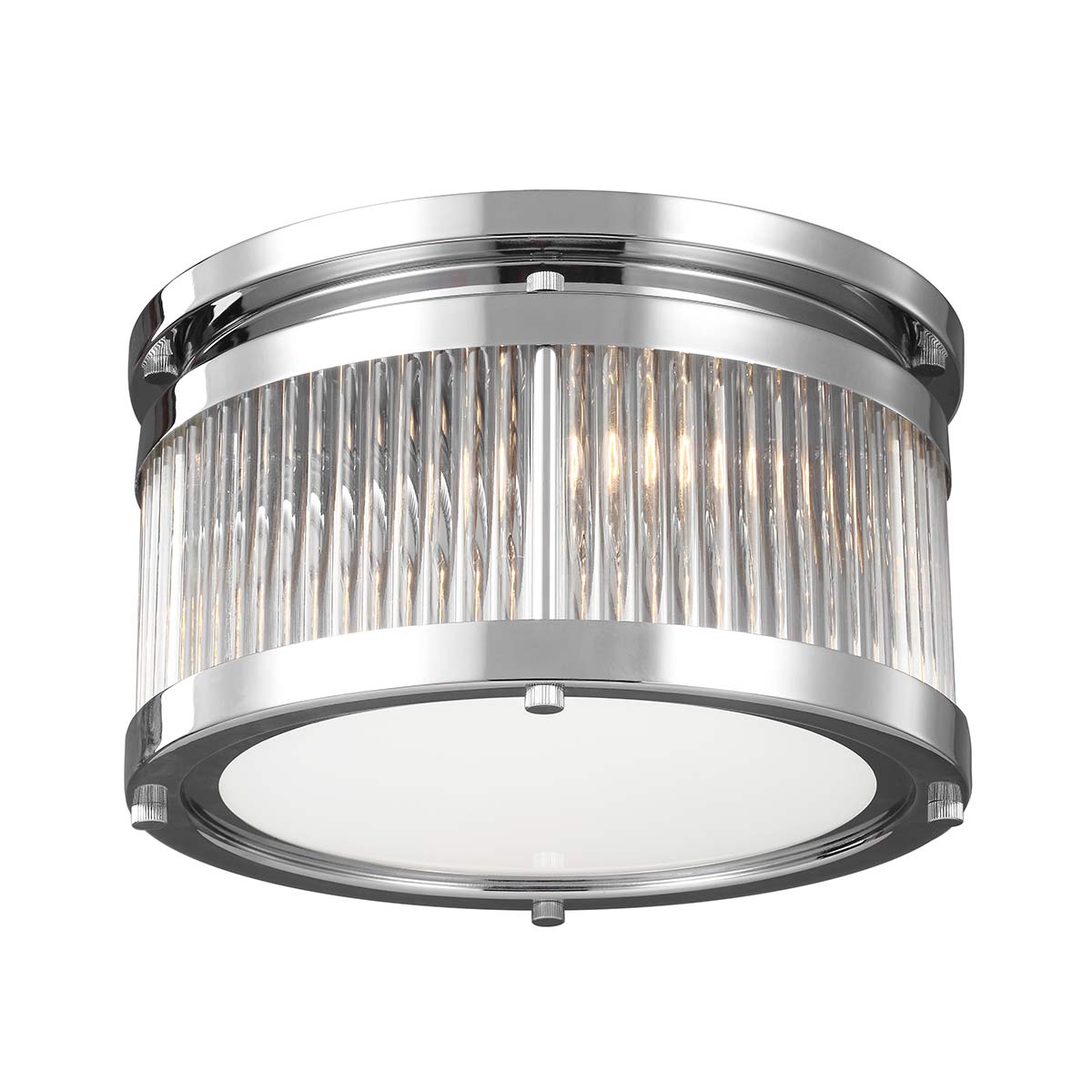Feiss Ceiling Flush from the Paulson range. Paulson 2 Light Flush Product Code = FE-PAULSON-F-S