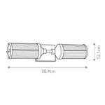 Feiss Wall Light from the Paulson range. Paulson 2 Light Bar Light – SKU FE-PAULSON2