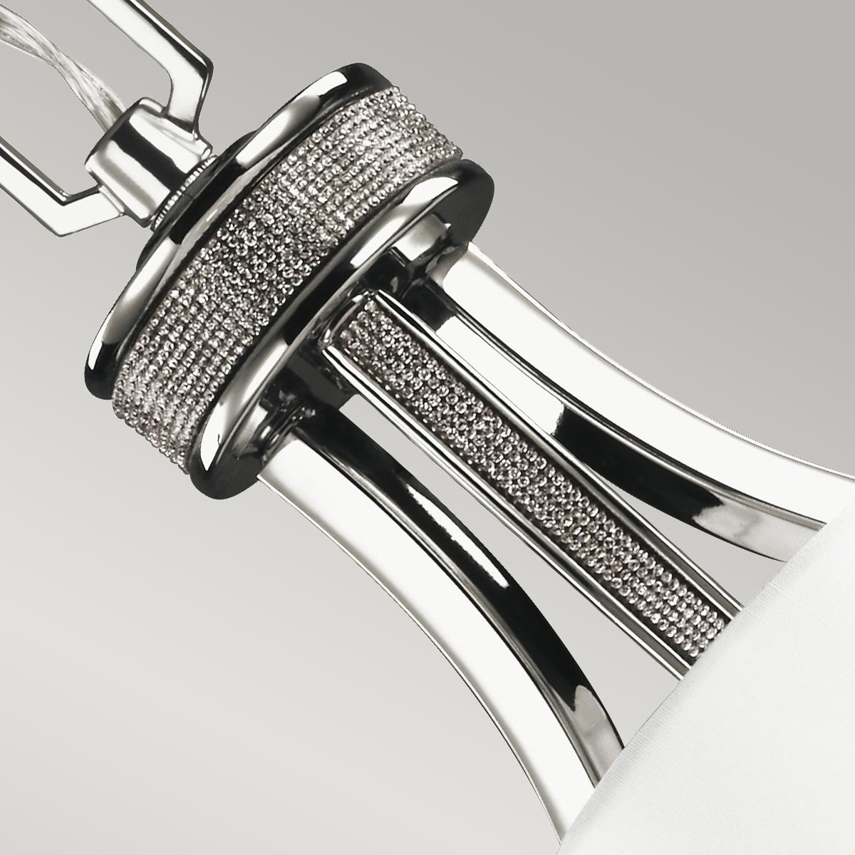 Feiss Chandelier from the Pave range. Pave 3 Light Chandelier Product Code = FE-PAVE3