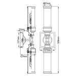 Feiss Wall Light from the Payne range. Payne 2 Light Wall Light – SKU FE-PAYN-OR2-BATH