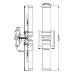 Feiss Wall Light from the Payne range. Payne 2 Light Wall Light – SKU FE-PAYNE2-BATH