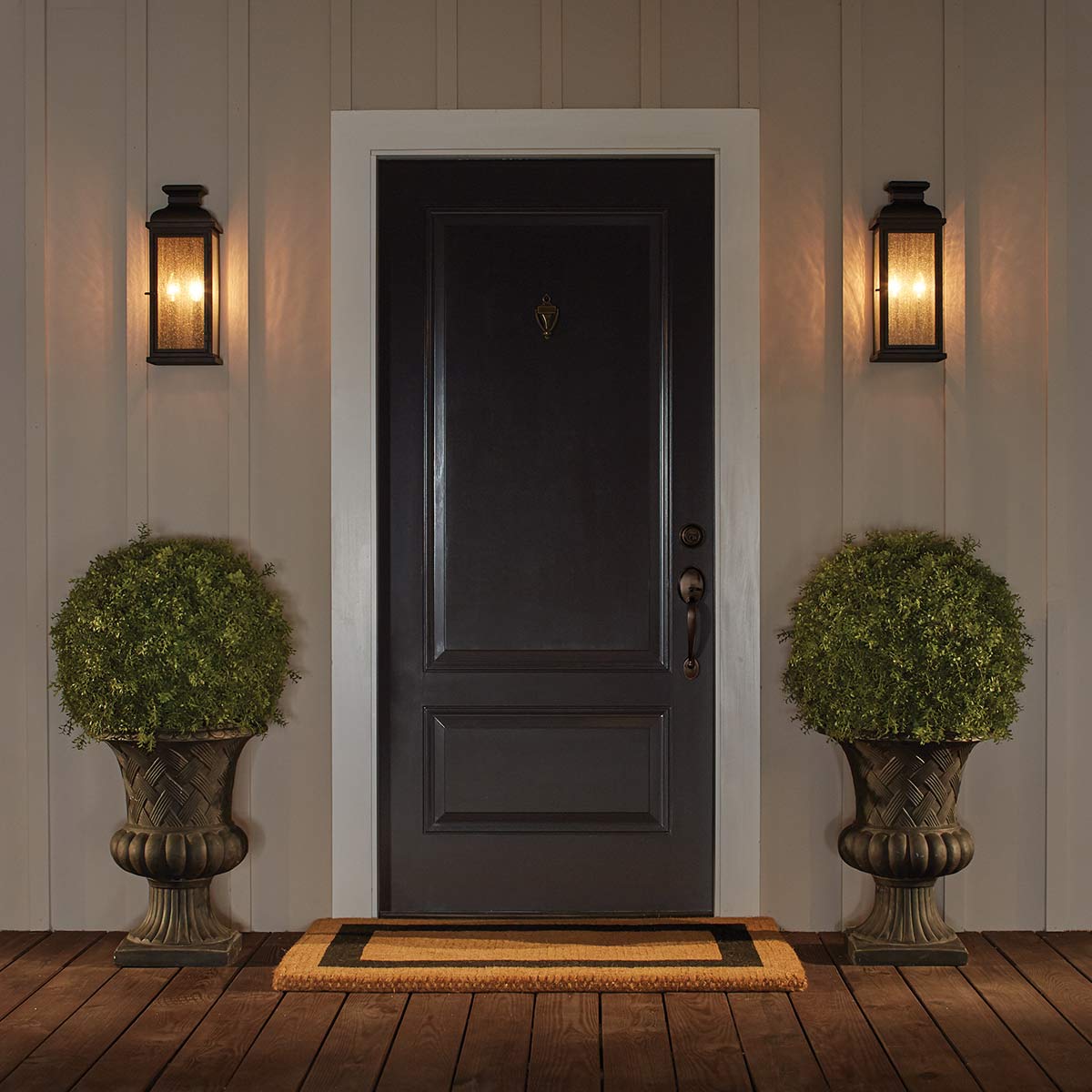Feiss Outdoor Wall Light from the Pediment range. Pediment 2 Light Medium Wall Lantern Product Code = FE-PEDIMENT-M